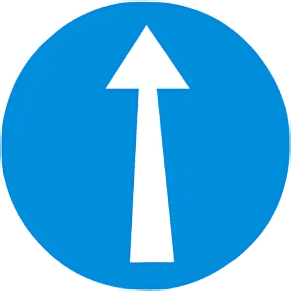 Ahead-traffic-sign-colored