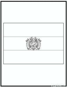 Bolivia, Plurinational State of_flag_coloring_page