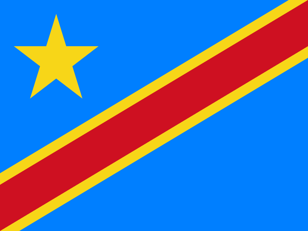 Congo, the Democratic Republic of the_flag_colored