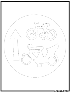 Cycle-rickshaw-track-traffic-sign-coloring-page