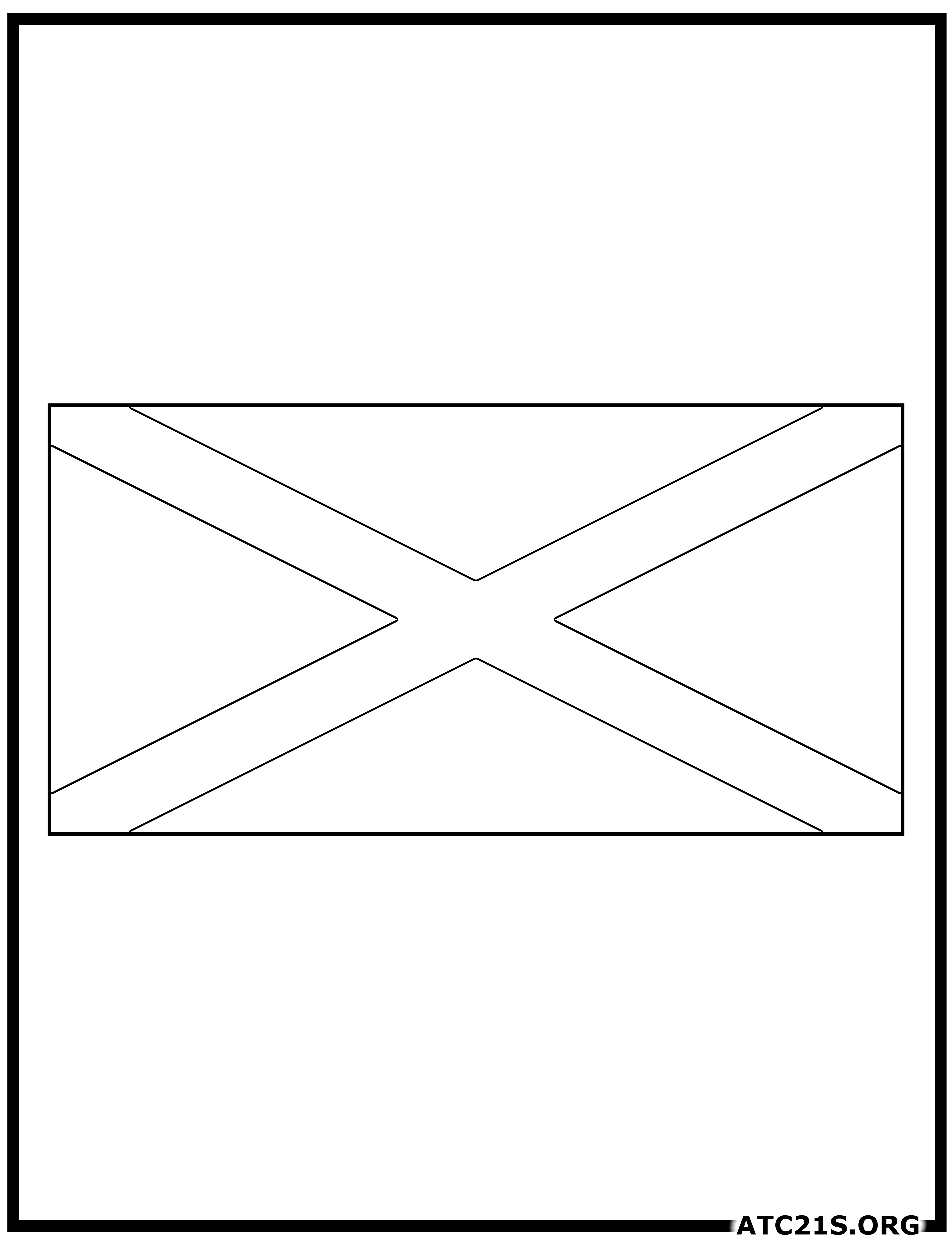 Jamaica Flag Coloring Page ATC21S