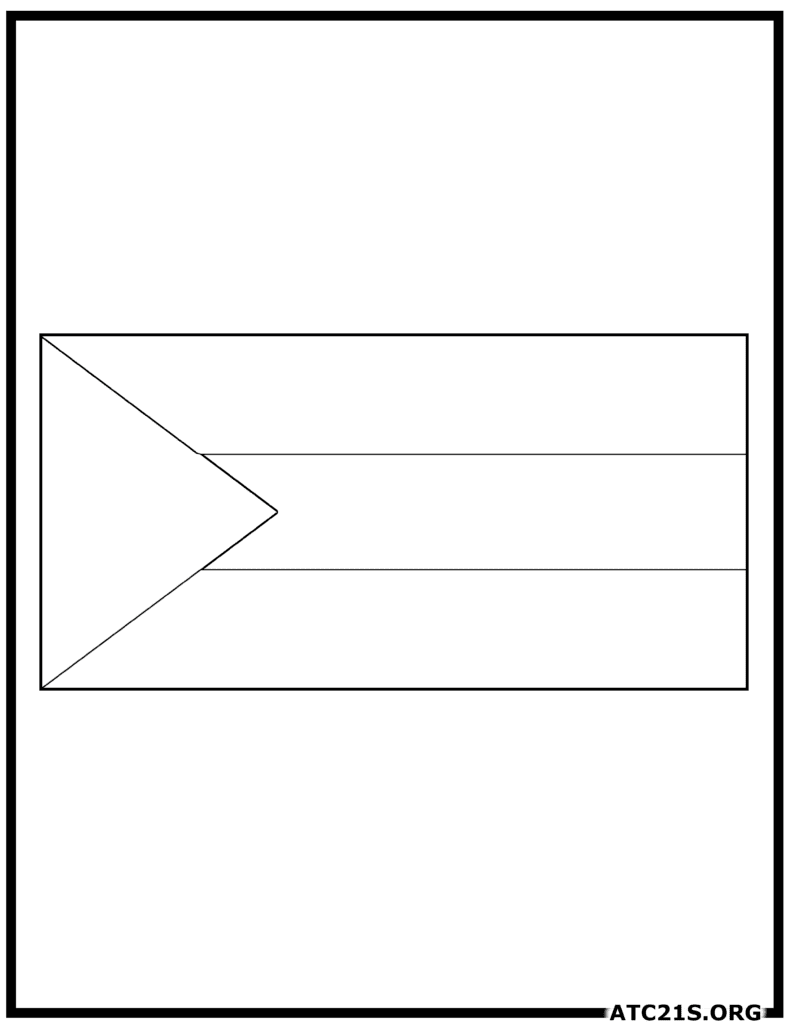 Palestine Flag Coloring Page | ATC21S