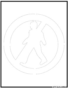 Pedestrians-prohibited-traffic-sign-coloring-page