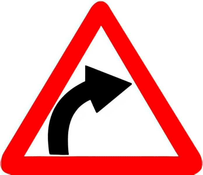 Right-hand-curve-traffic-sign-colored