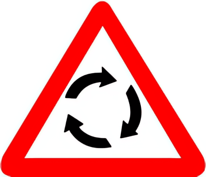 Roundabout-traffic-sign-colored