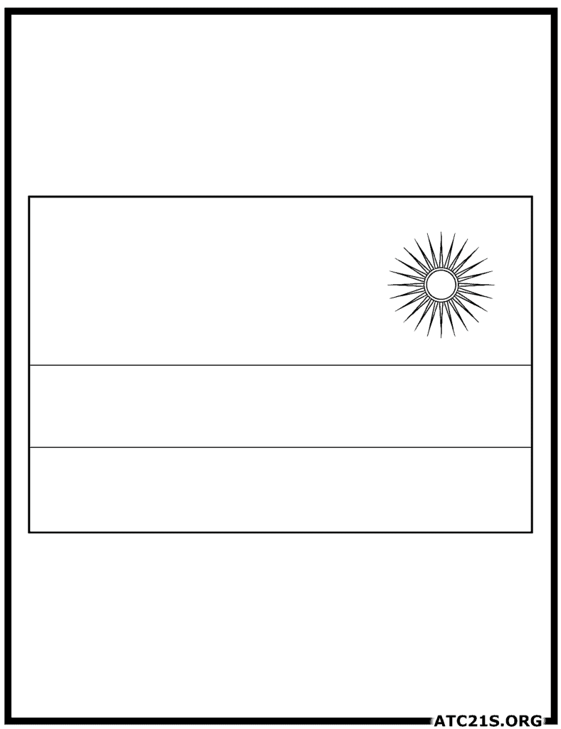 Rwanda Flag Coloring Page | ATC21S