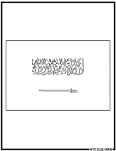 Saudi Arabia_flag_coloring_page