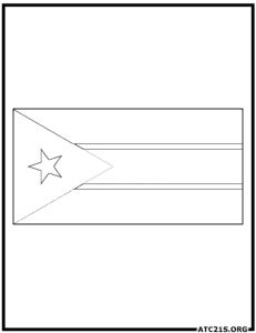 South Sudan_flag_coloring_page