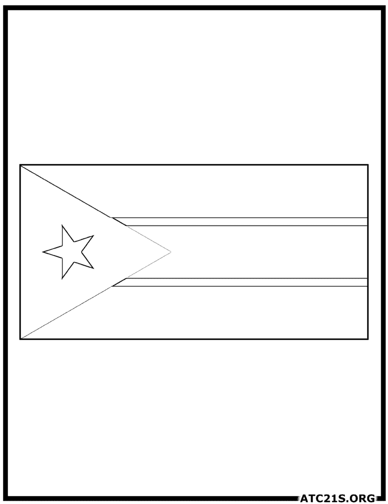 South Sudan Flag Coloring Page | ATC21S