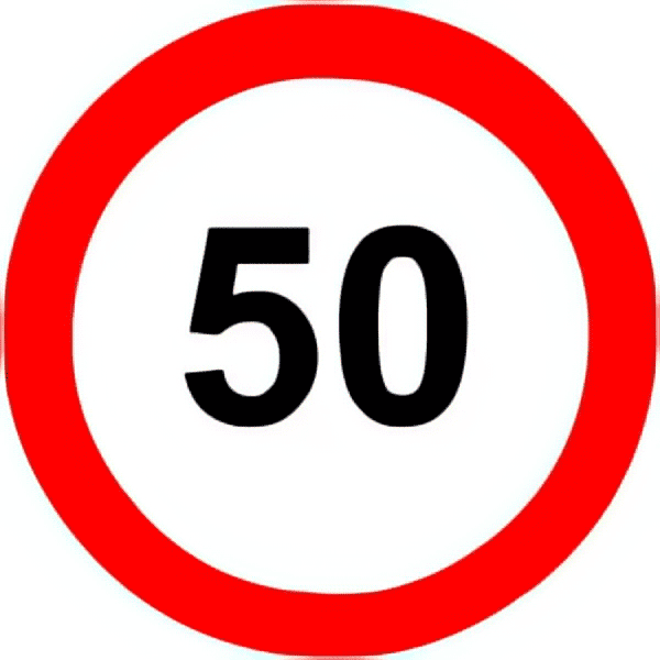 Speed-limit-traffic-sign-colored