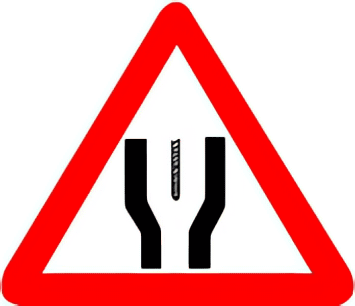 Start-of-dual-carriageway-traffic-sign-colored
