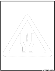 Start-of-dual-carriageway-traffic-sign-coloring-page