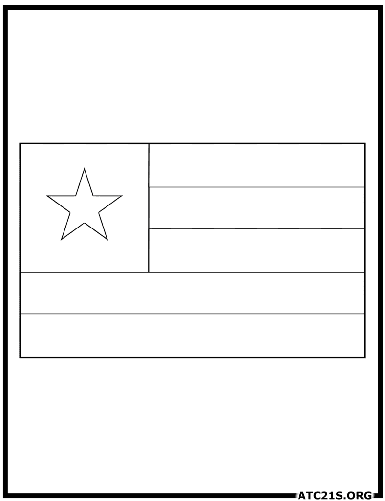 Togo Flag Coloring Page | ATC21S