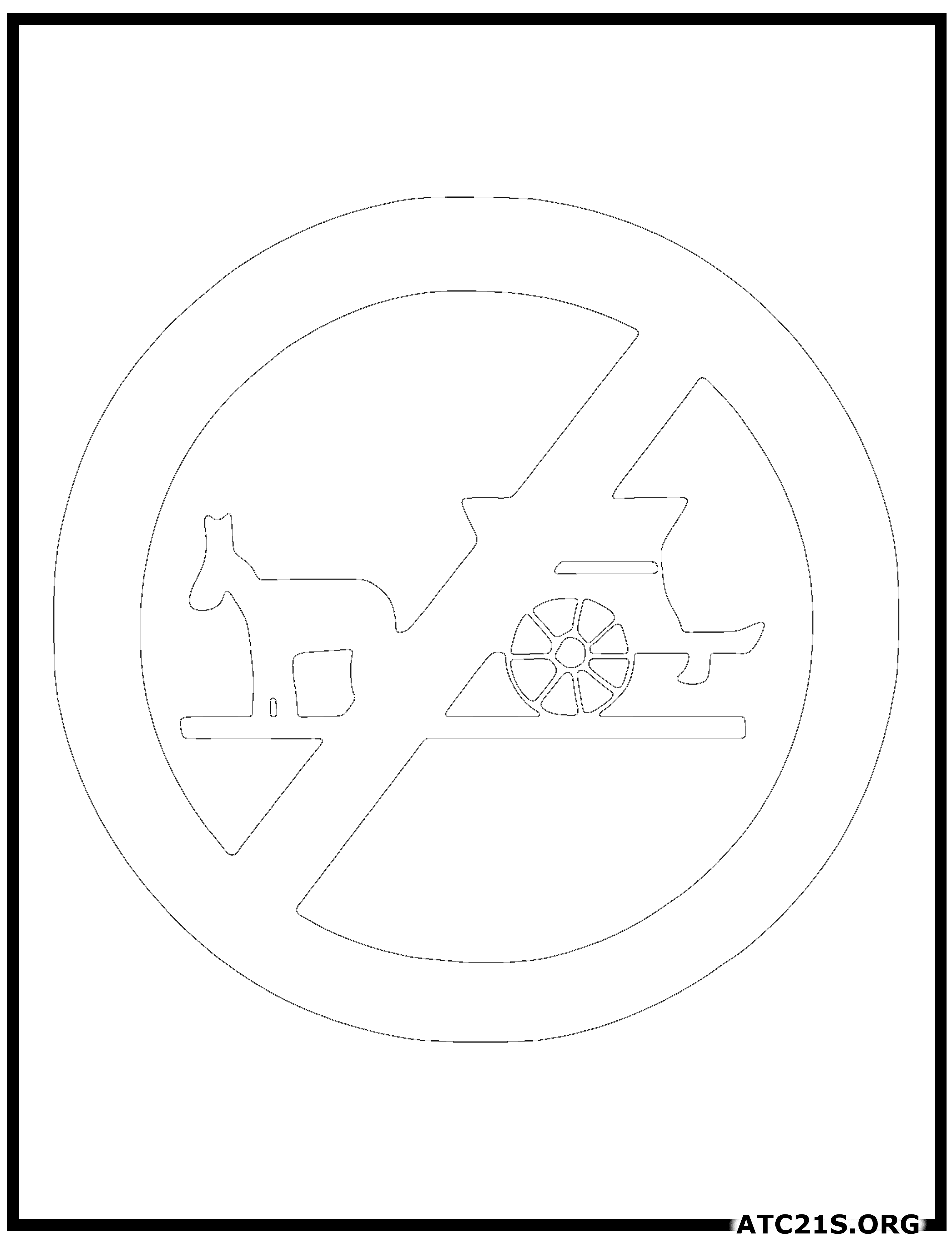 Tonga-prohibited-traffic-sign-coloring-page