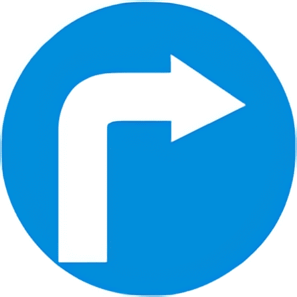 Turn-right-traffic-sign-colored
