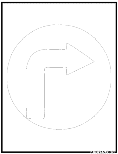 Turn-right-traffic-sign-coloring-page