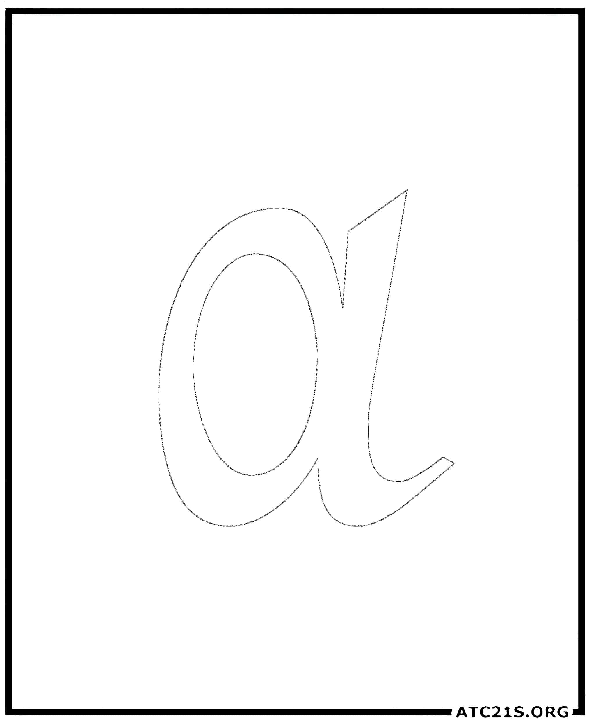 letter_a_calligraphy_lowercase_coloring_page