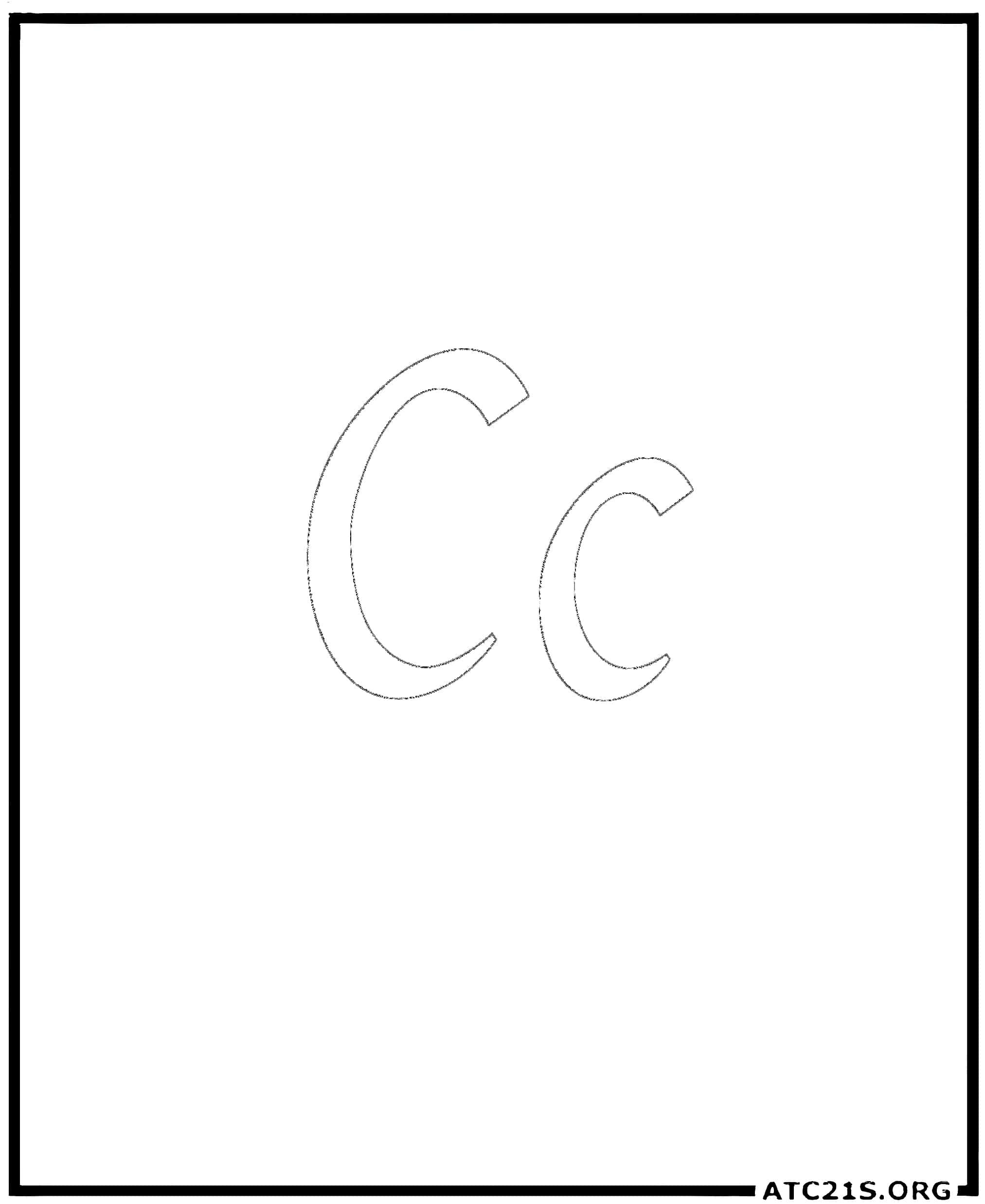 letter_c_calligraphy_coloring_page