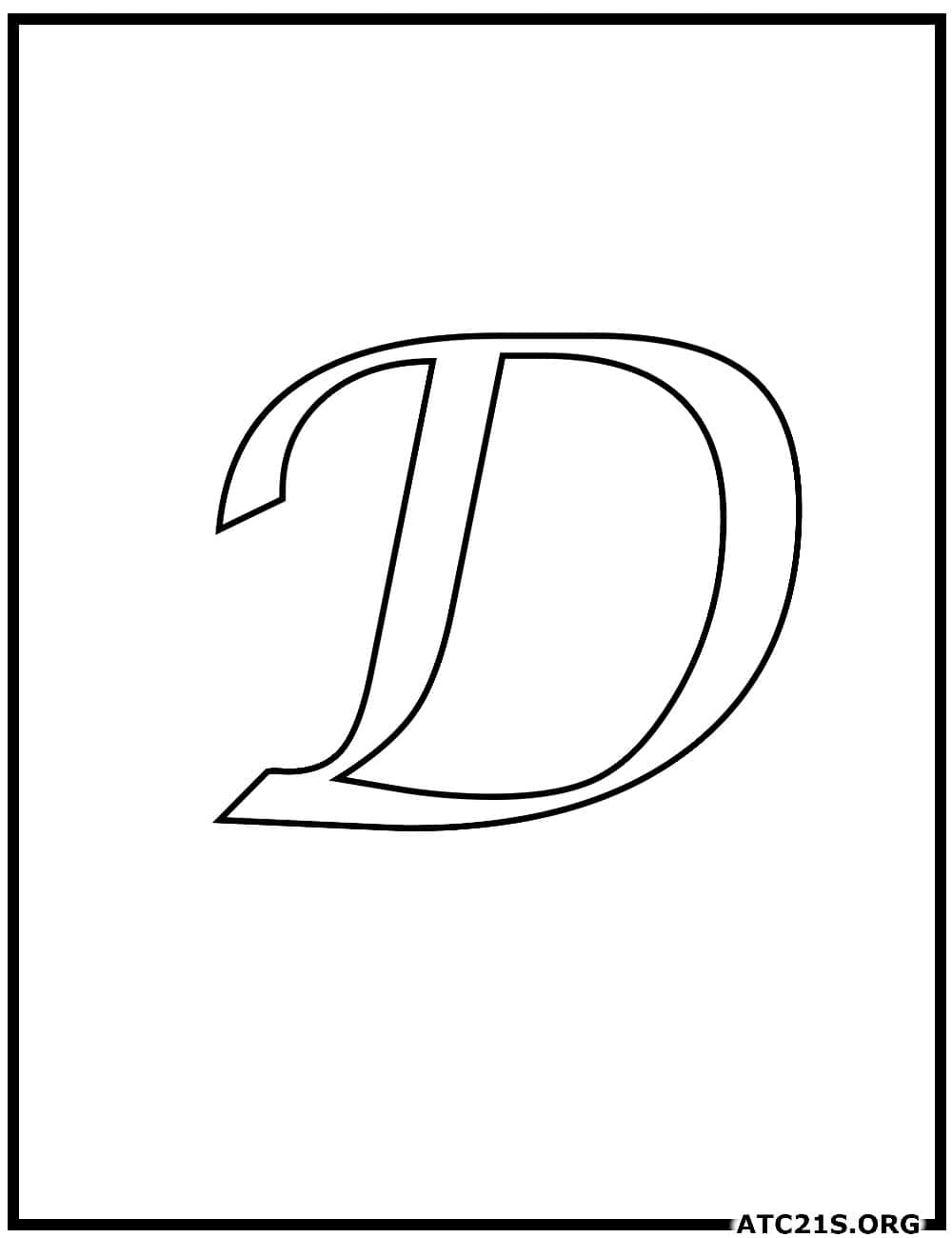 letter_d_calligraphy_uppercase_coloring_page