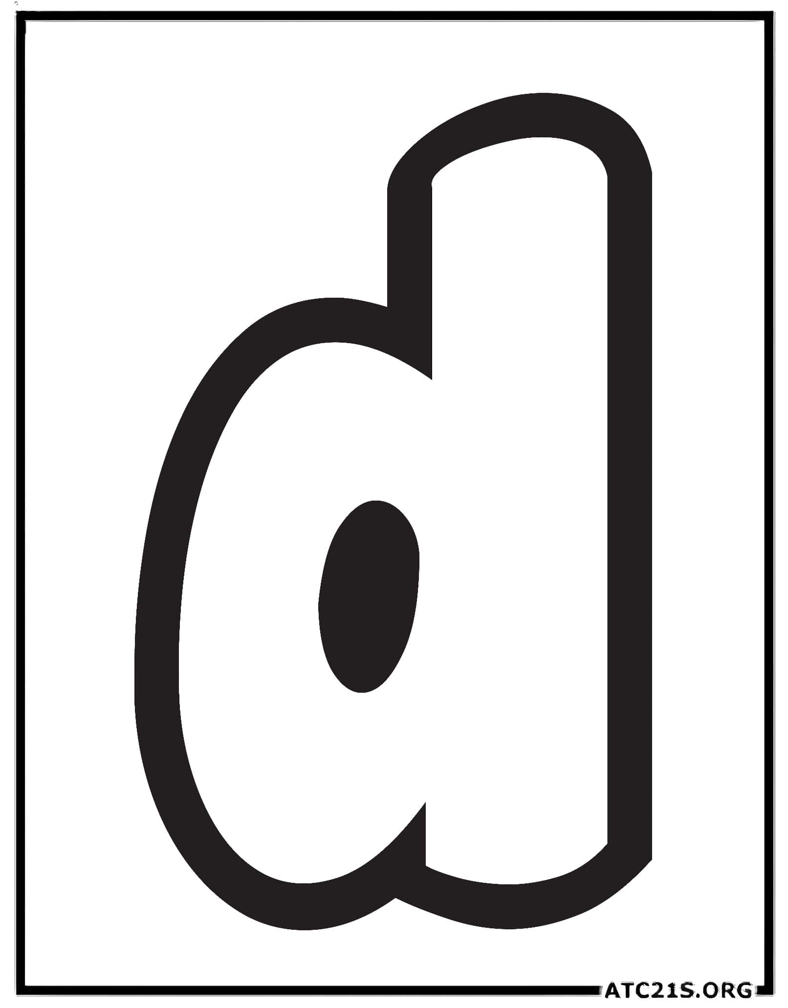 letter_d_lowercase_bubbly_coloring_page