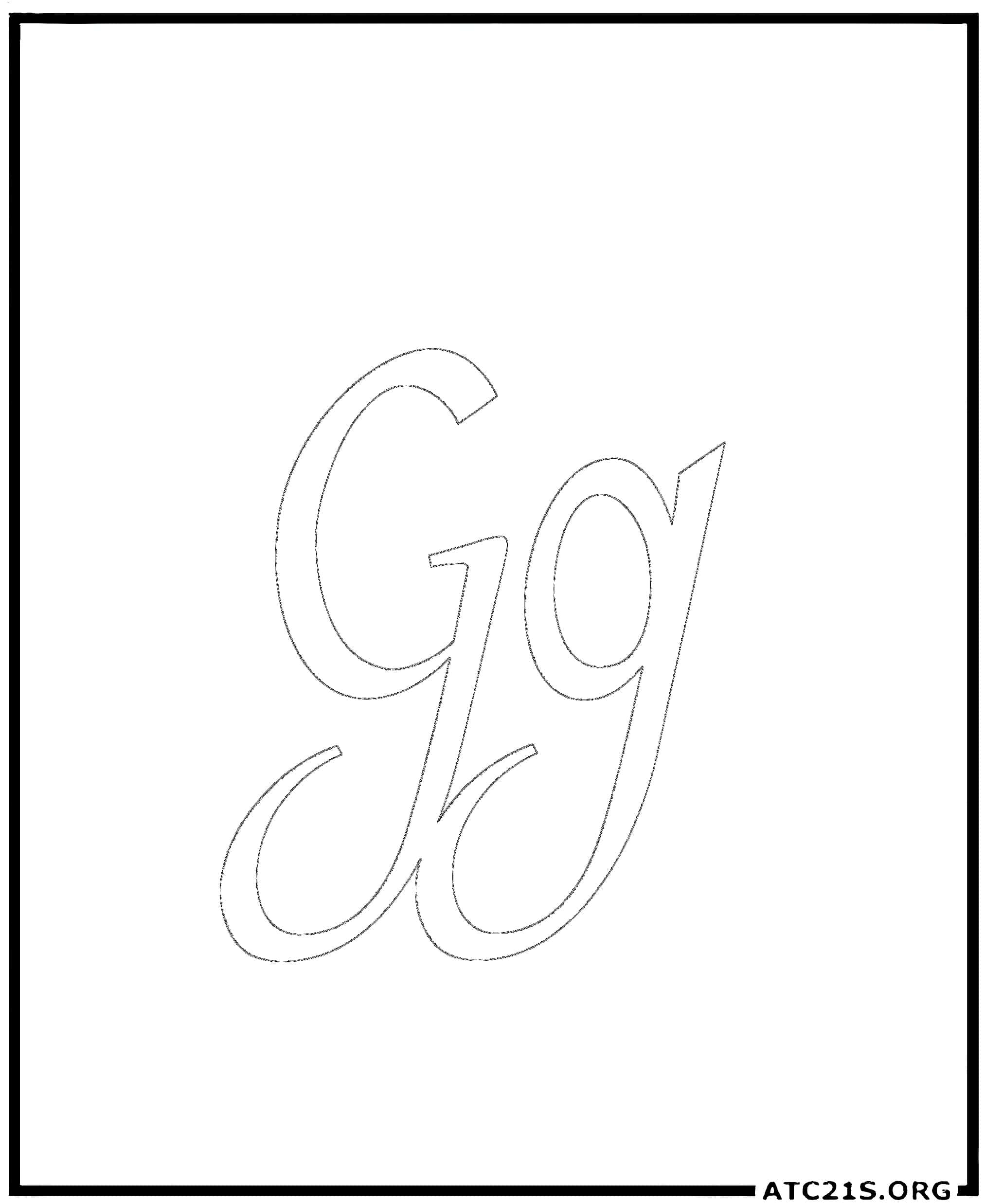 letter_g_calligraphy_coloring_page