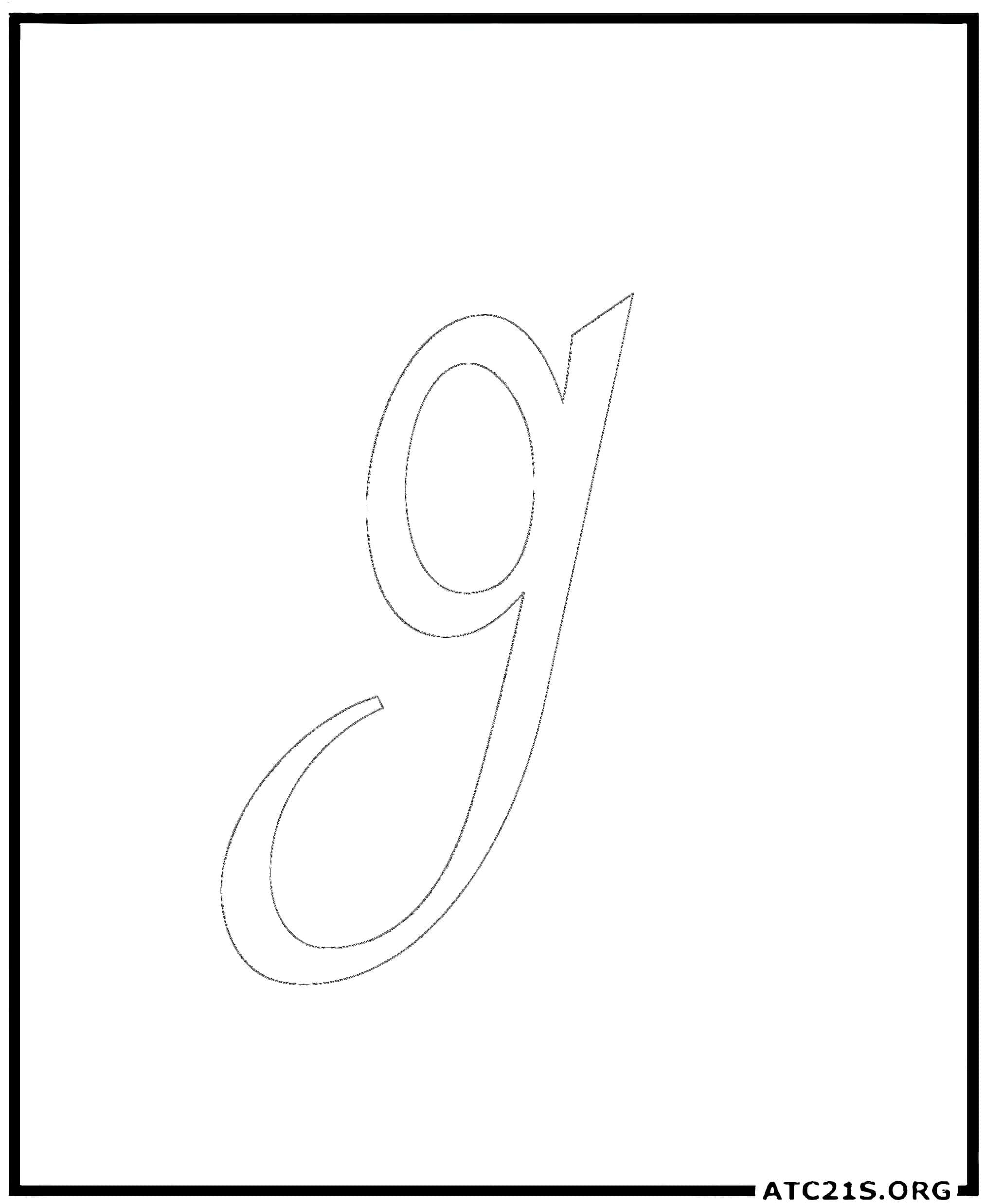letter_g_calligraphy_lowercase_coloring_page