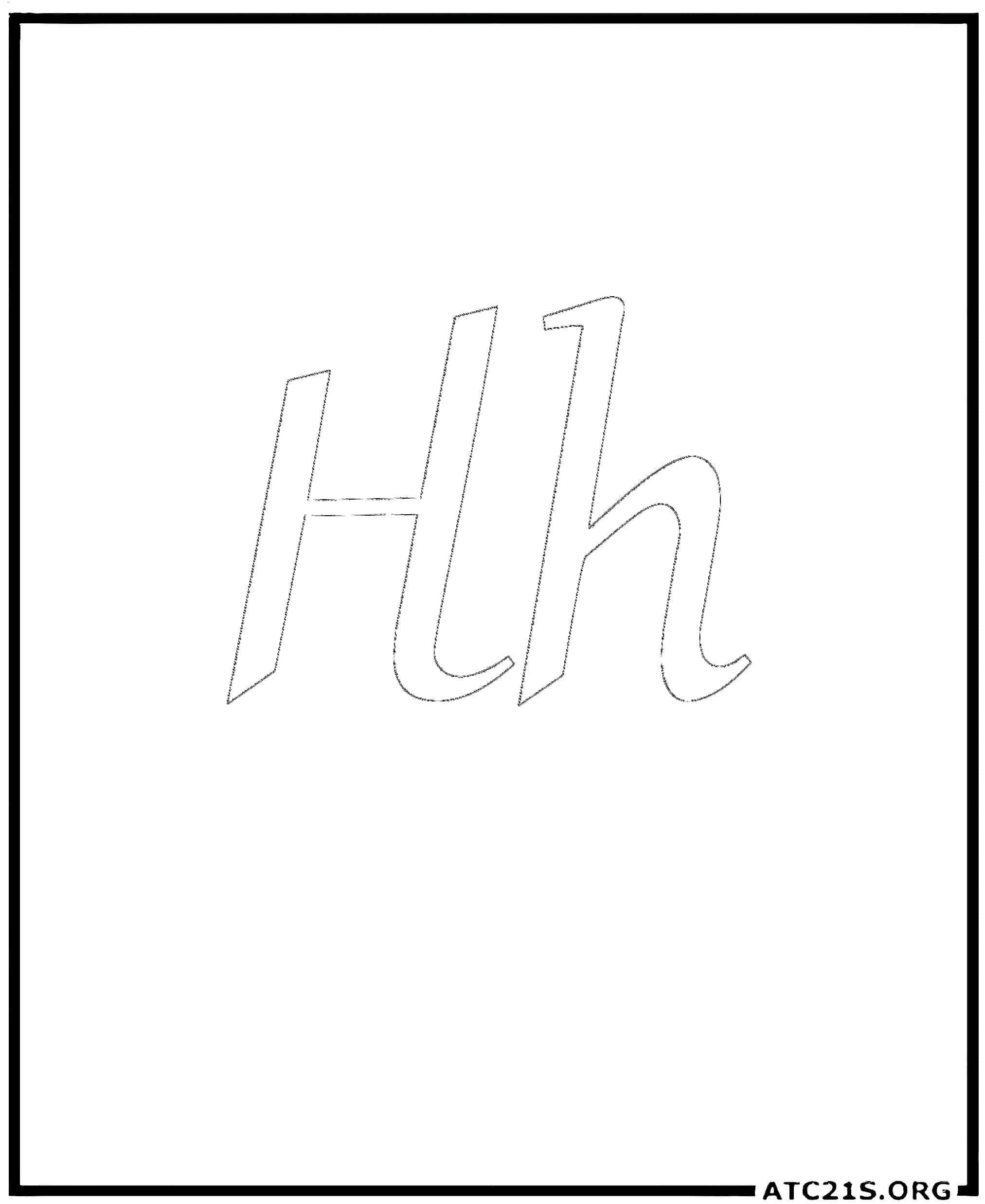 letter_h_calligraphy_coloring_page