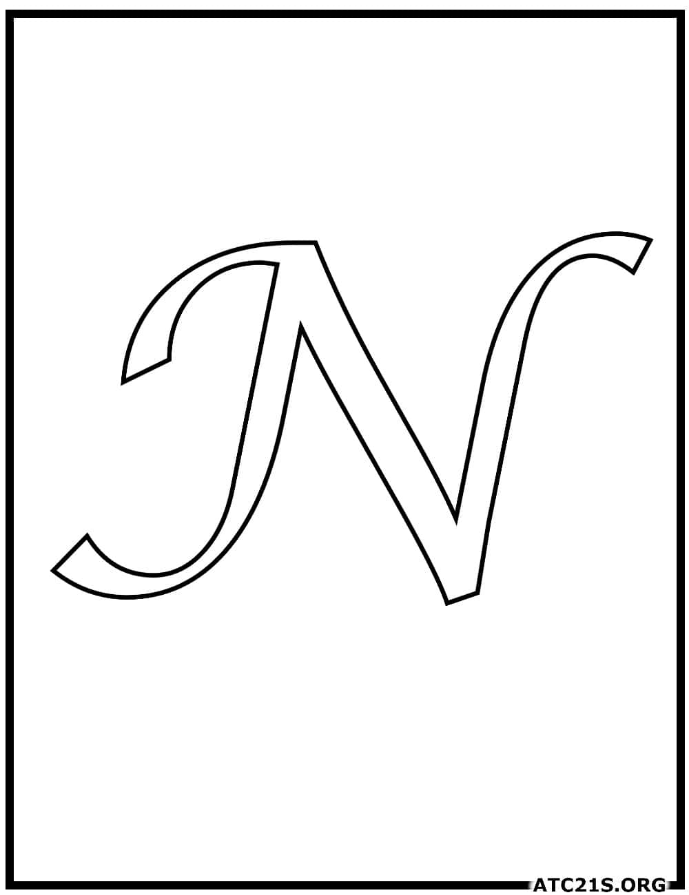 letter_n_calligraphy_uppercase_coloring_page