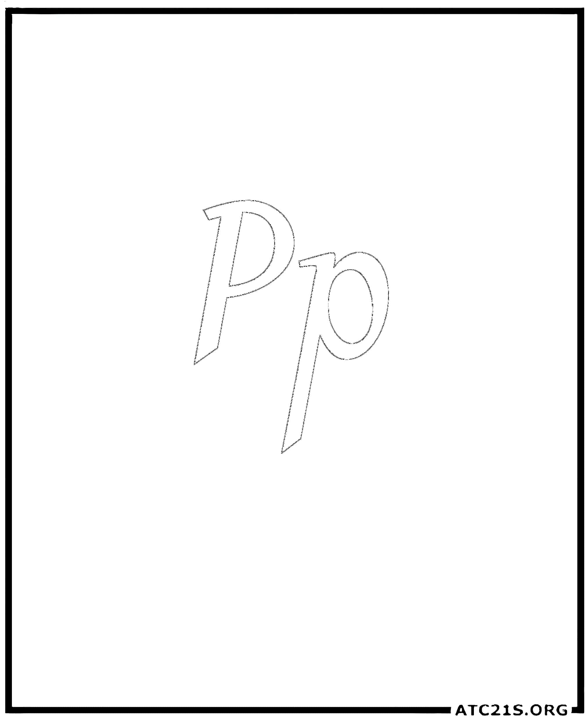 letter_p_calligraphy_coloring_page