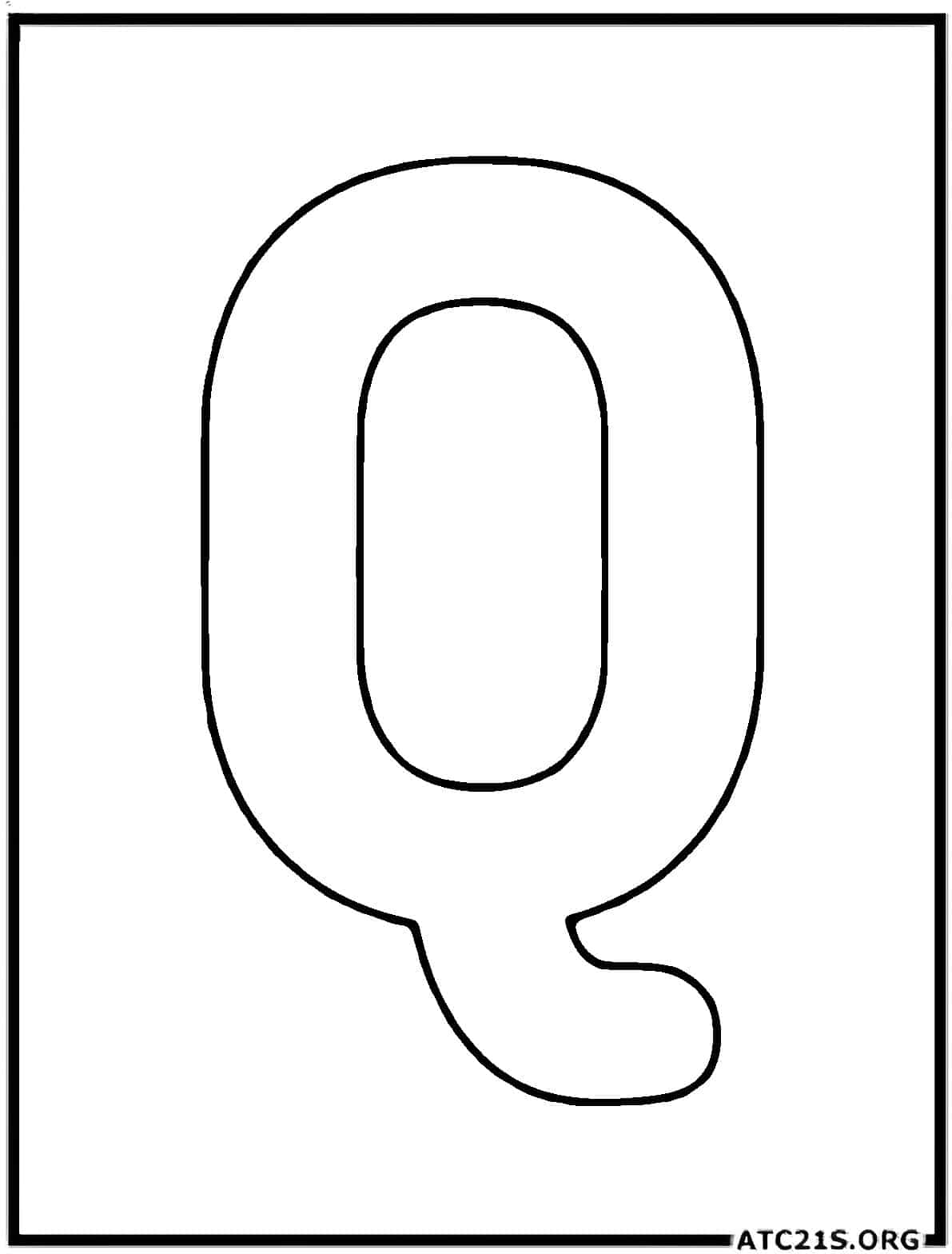 letter_q_uppercase_coloring_page