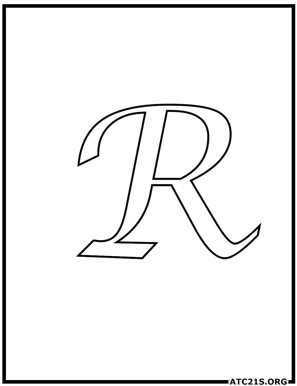 letter_r_calligraphy_uppercase_coloring_page