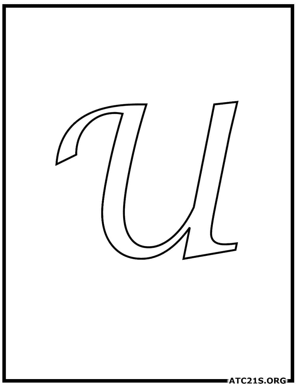 letter_u_calligraphy_uppercase_coloring_page