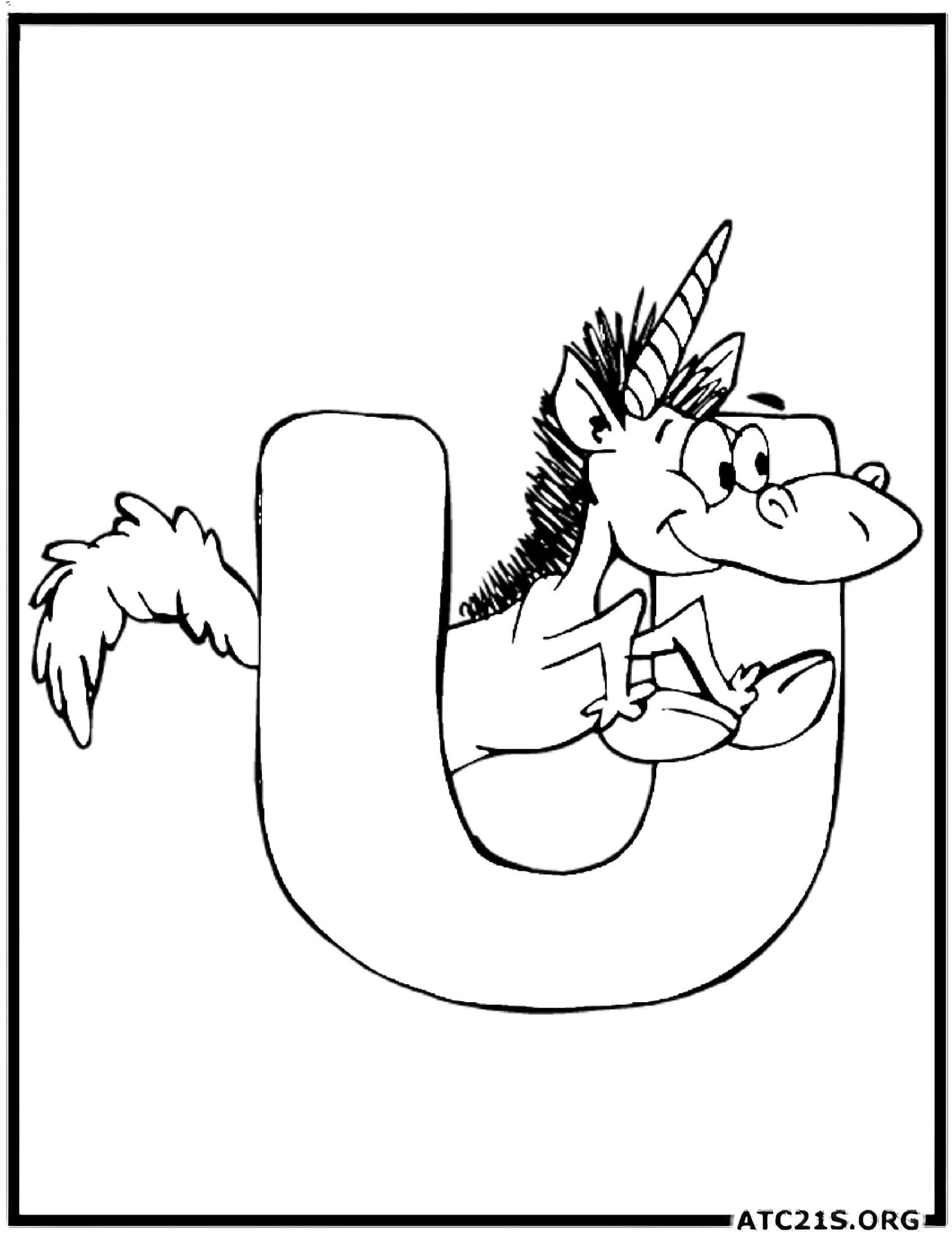 letter_u_coloring_page_1
