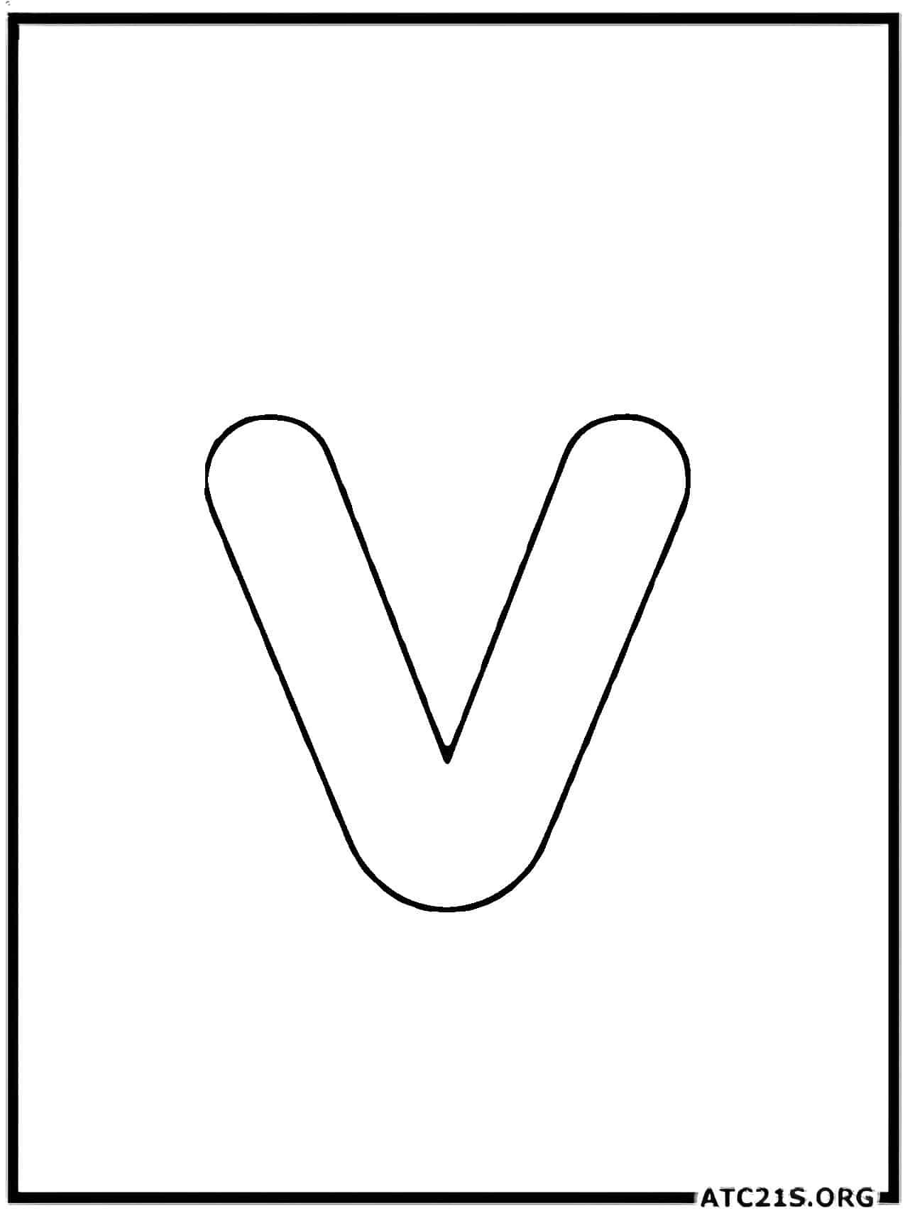 letter_v_lowercase_coloring_page