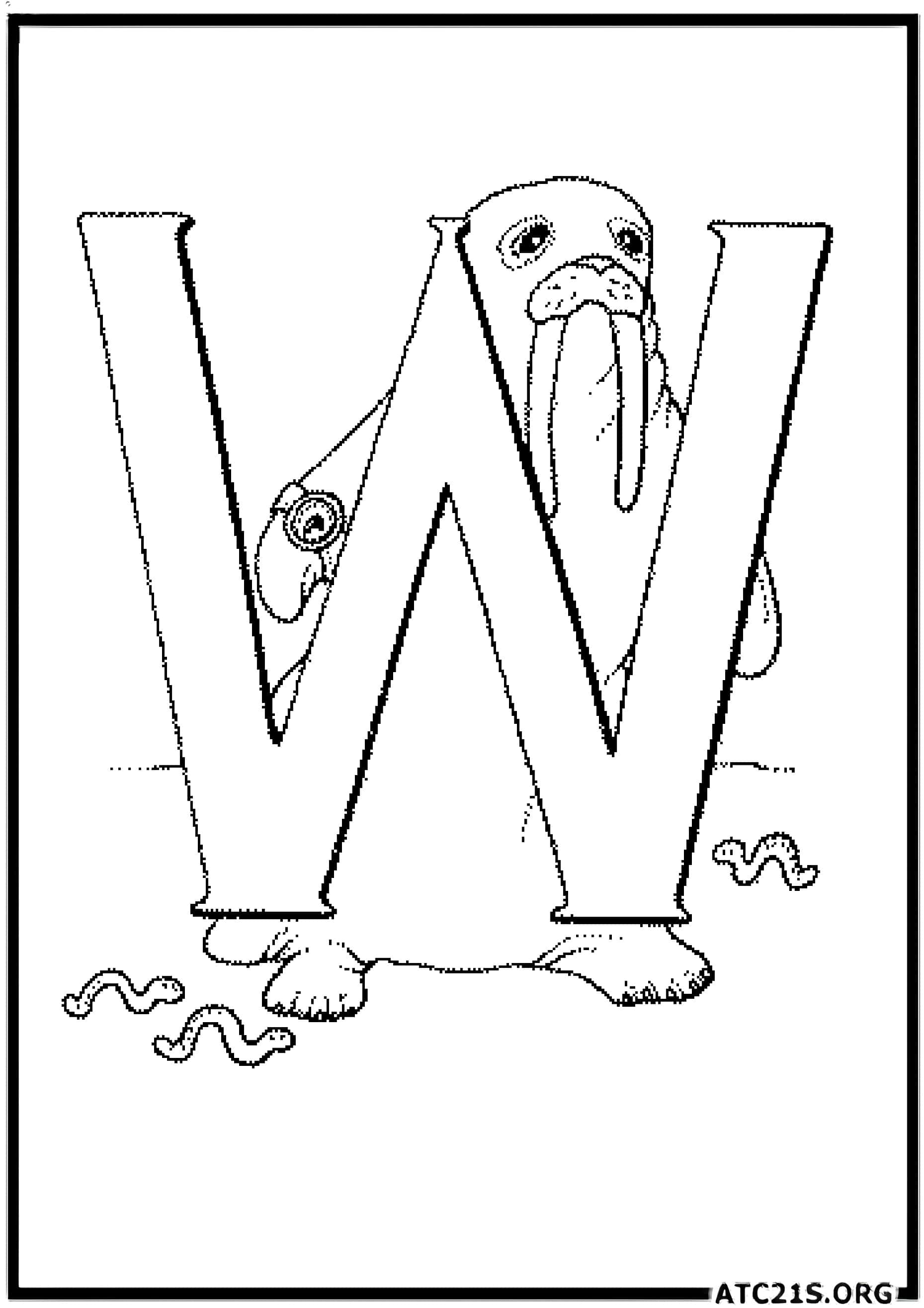 letter_w_coloring_page_2