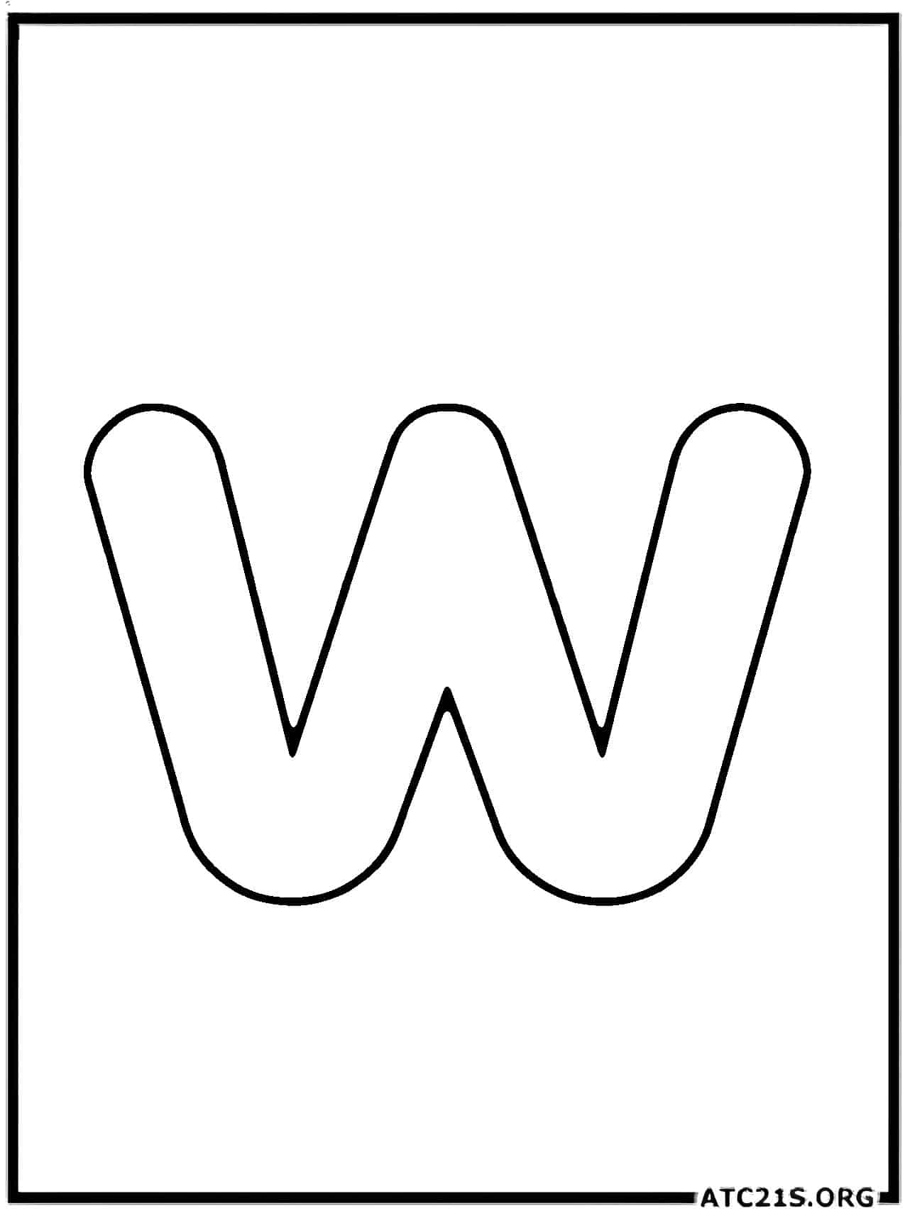 letter_w_lowercase_coloring_page
