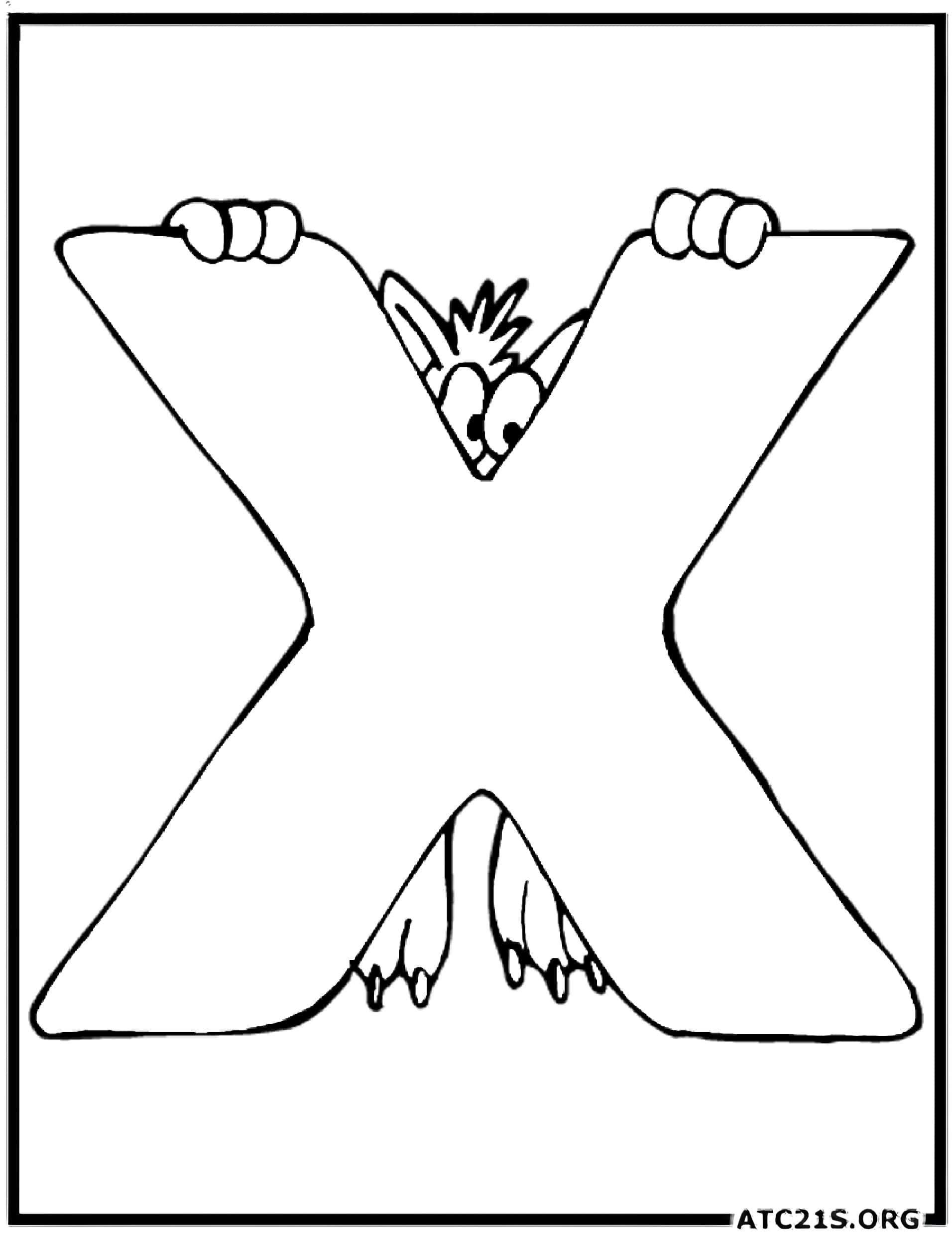 letter_x_coloring_page_1