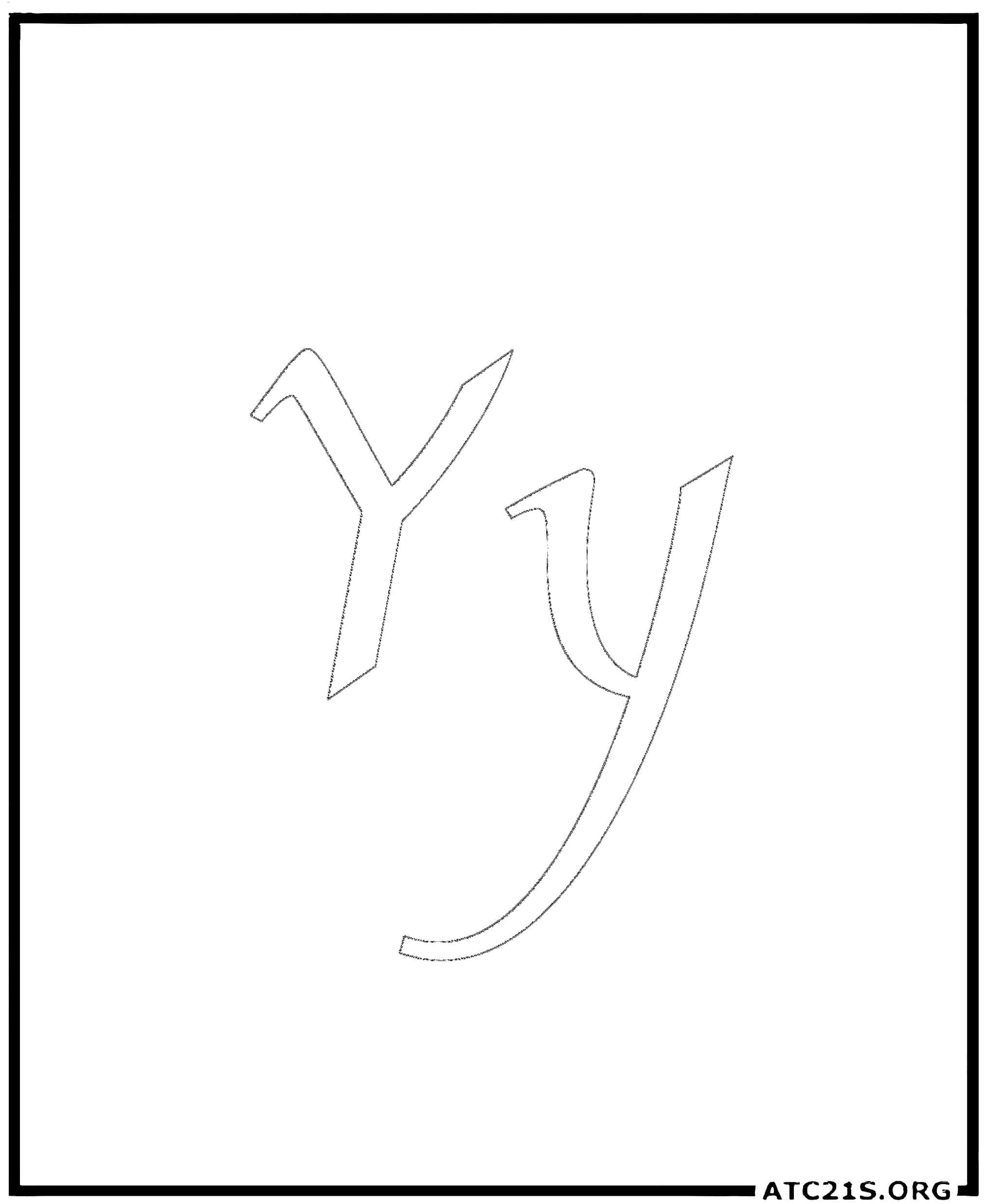 letter_y_calligraphy_coloring_page