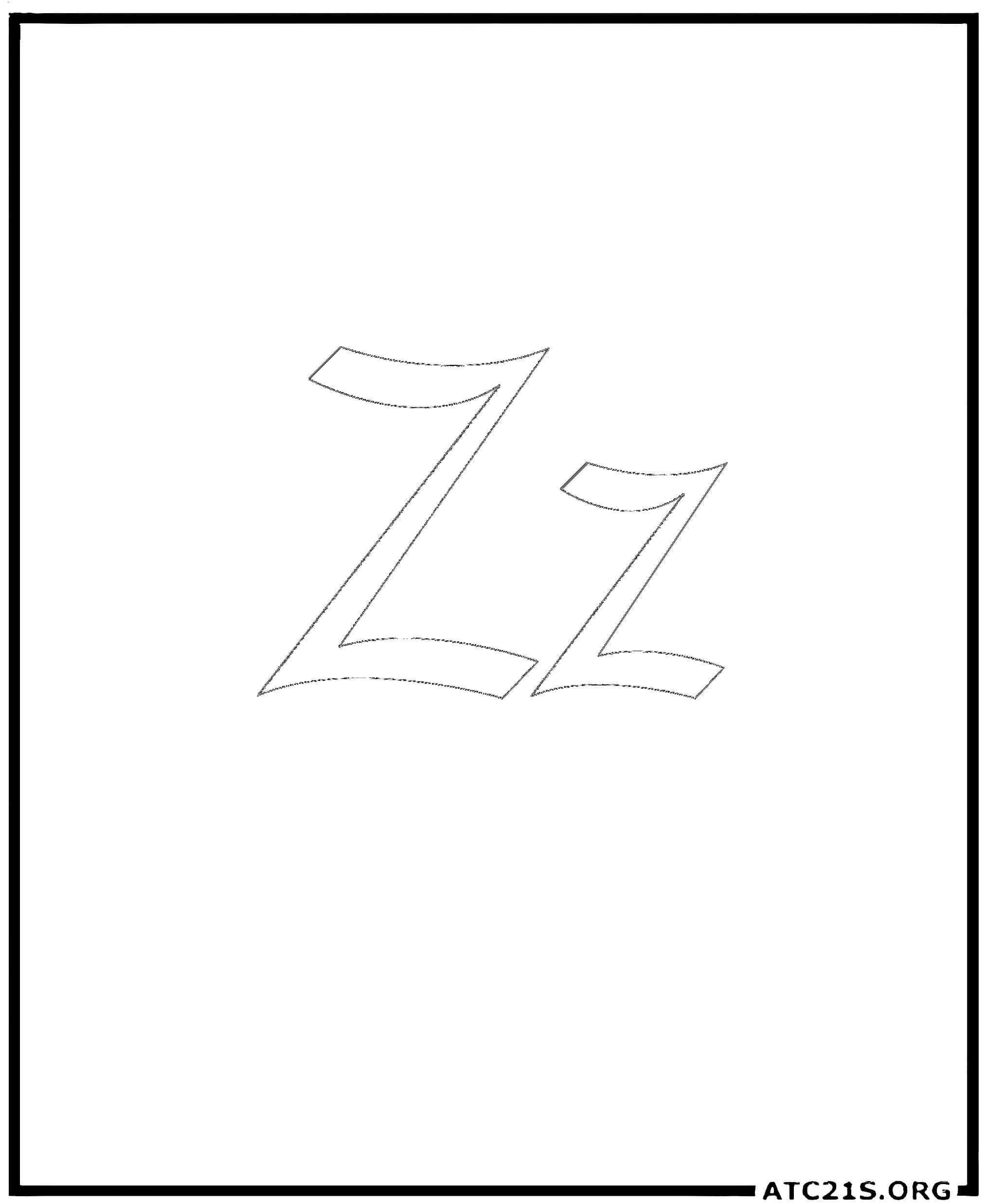 letter_z_calligraphy_coloring_page
