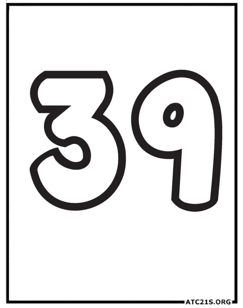 Free Number 95 Coloring Page Download Printable | ATC21S