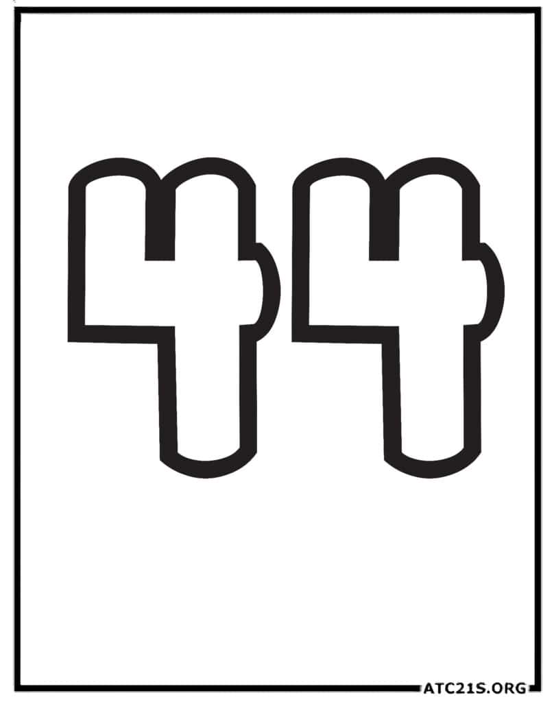 Free number 10 coloring page download printable atc21s