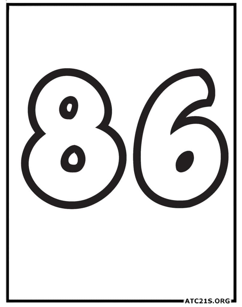 Numbers Coloring Pages | ATC21S