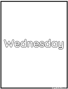 wednesday_coloring_page